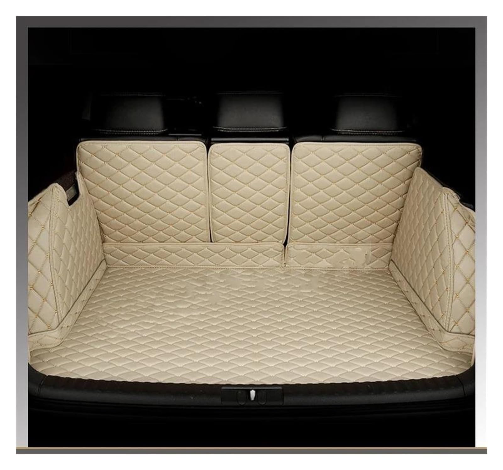 Auto Kofferraummatte Für X5 E53 5-Sitzer 2004 2005 2006 2007 Volle Abdeckung Kofferraummatte Cargo-Liner Teppich Zubehör Autowaren Kofferraum Schutzmatte(Beige) von DZSQTGJKIO