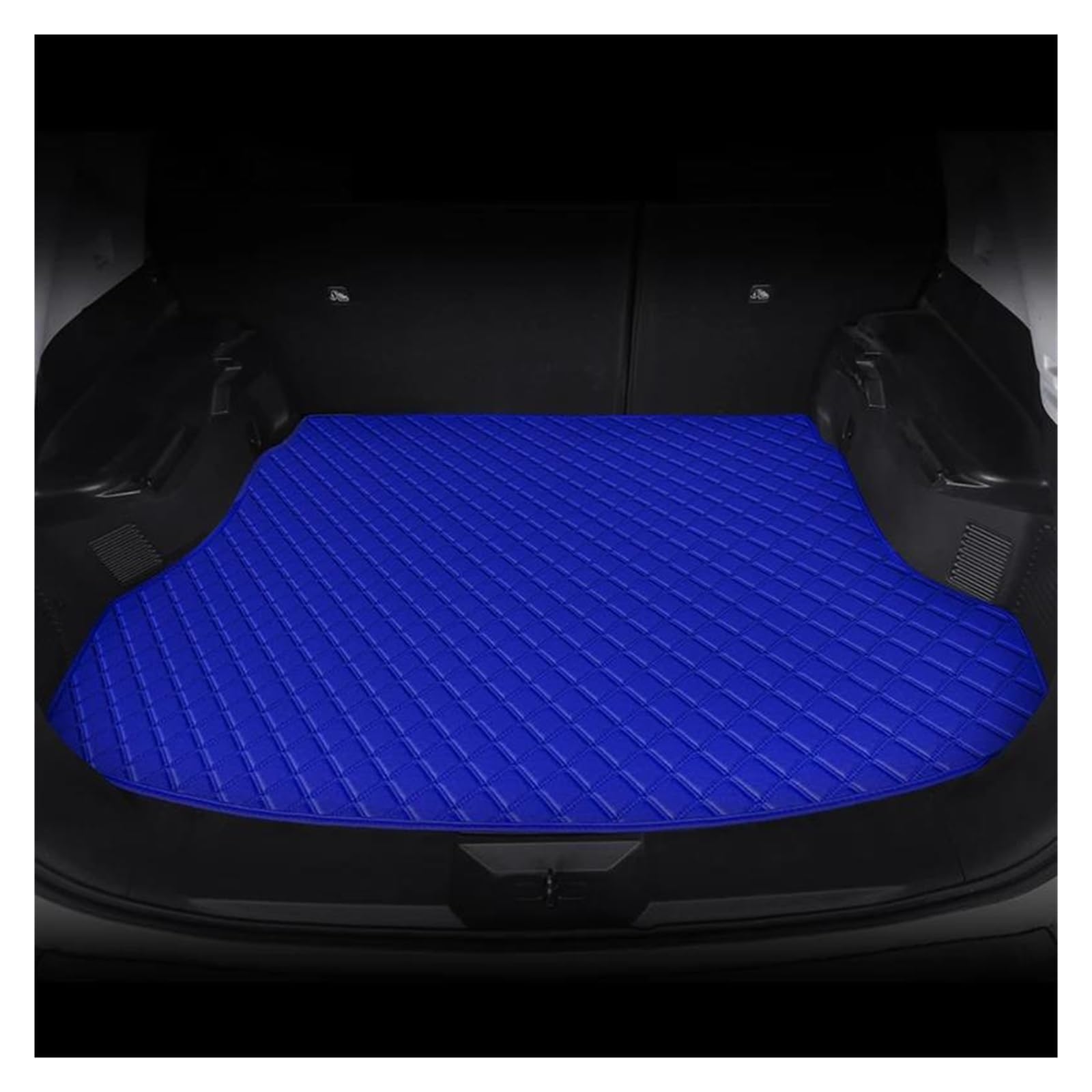 Auto Kofferraummatte Für XR-V 2015 2016 2017 2018 PU-Leder-Kofferraummatten Custom Car Interior Teppich Zubehör Kofferraummatte Dekoration Kofferraum Schutzmatte(Blau) von DZSQTGJKIO