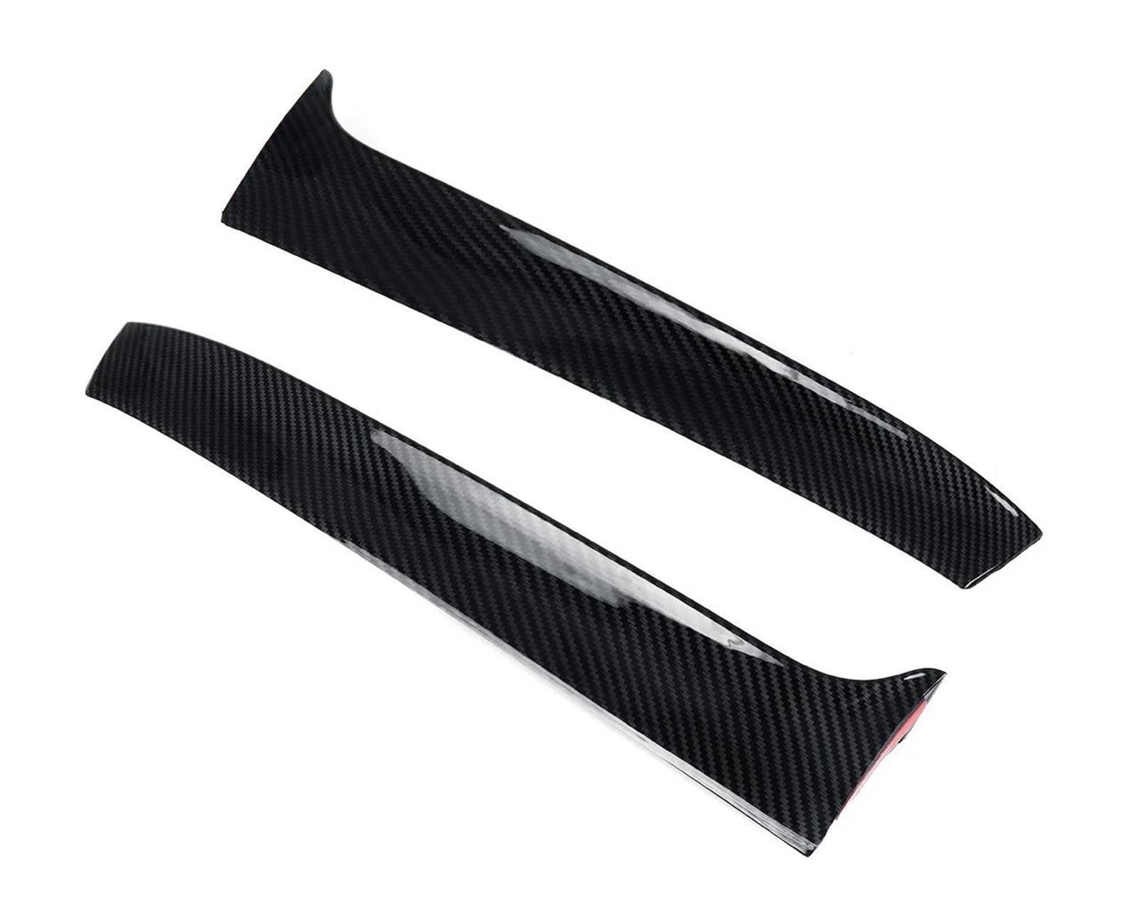 DZSQTGJKIO 2PCS Auto Hinten Fenster Trim Lip Spoiler Canard Splitter Diffusor Seite Rand Schwanz Klappe Für Golf 7 R Für Variante Wagen 14-17 Kofferraumspoiler(Kohlefaser-Look) von DZSQTGJKIO