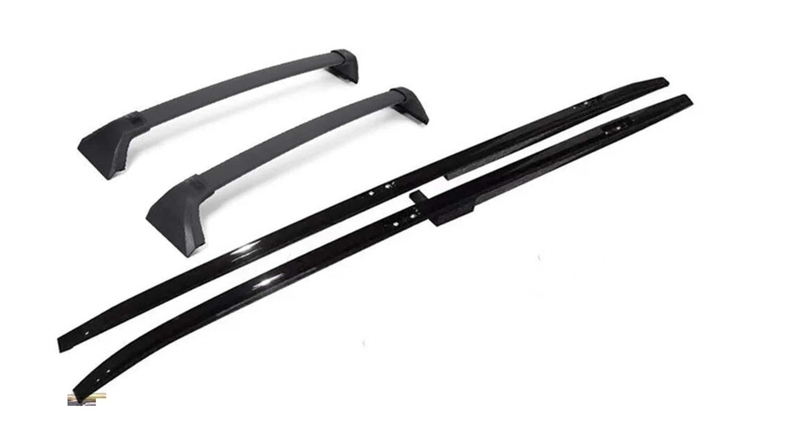 Dachbox 4Pcs Aluminium Dachreling Rack Kreuz Bar Querlatte Für Toyota Für Highlander Für Kluger 2020 2021 2022 Dachgepäckträger von DZSQTGJKIO