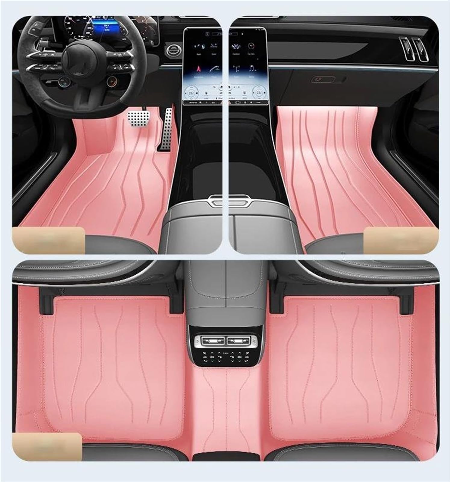 Teppich Für Subaru Für Forester 2006 2008 2010 2013 2018 2019 Custom Full Set Auto Fußmatten Leder Innen Zubehör Auto Fußmatten(5 PCS6) von DZSQTGJKIO