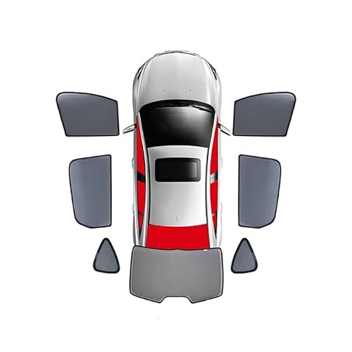 Auto fensterblenden Für Toyota Für RAV4 XA50 2018-2023 Auto Sonnenschutz Schild Frontscheibe Vorhang Hinten Rückseite Fenster Schatten Visier Auto Sonnenschutz Fenstervisiere(7PCS) von DZSQWEQRR