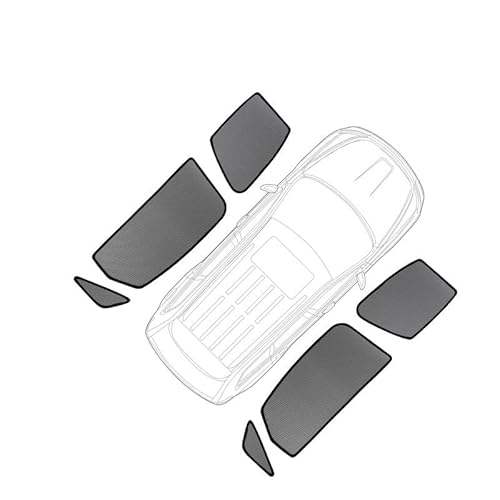 Auto fensterblenden Für Volvo XC60 2018-2023 Auto Sonnenschutz Visier Frontscheibe Rahmen Vorhang Hinten Seite Fenster Sonnenschutz Schild Auto Sonnenschutz Fenstervisiere(6PCS Side) von DZSQWEQRR