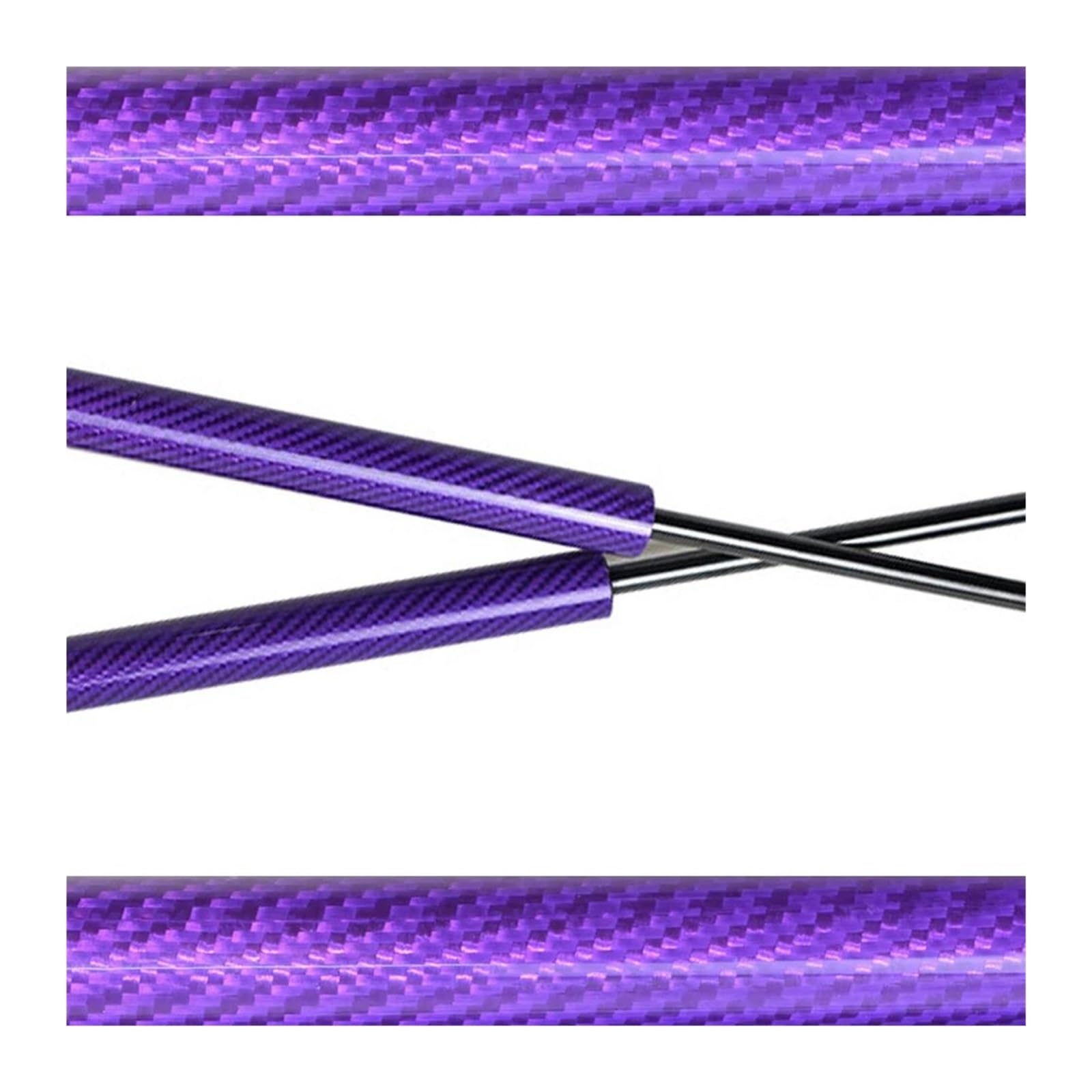 Amortisseurs Haube Streben Kit Für Hyundai Staria US4 2022-2025 Front Motorhaube Ändern Schocks Dämpfer Lift Unterstützt Prop Stangen Gas Frühling Gasfeder(Purple Carbon Fiber) von DZSQWETYU