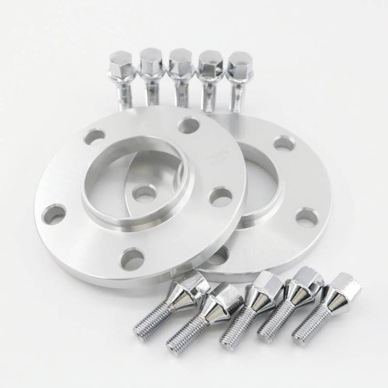 Spurverbreiterung 2 Stück 12 Mm 15 Mm 20 Mm Hubcentric Spurverbreiterungen 5 X 130 + 10 Radschrauben Für 911 Für Cayenne Für Cayman Für Boxster Auto Rad Distanzscheiben(12mm) von DZSQWETYU