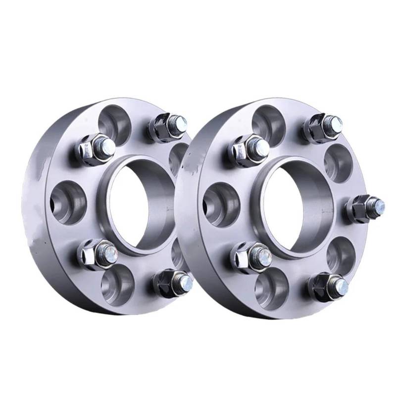 Spurverbreiterung Spurverbreiterungen Verbreiterung Kit 5x 114,3 Hubcentric 64,1mm M14x 1,5 7075 Aluminium Legierung Adapter Für Tesla Für Modell 3 Für Modell Y Auto Rad Distanzscheiben(Silber,30mm) von DZSQWETYU