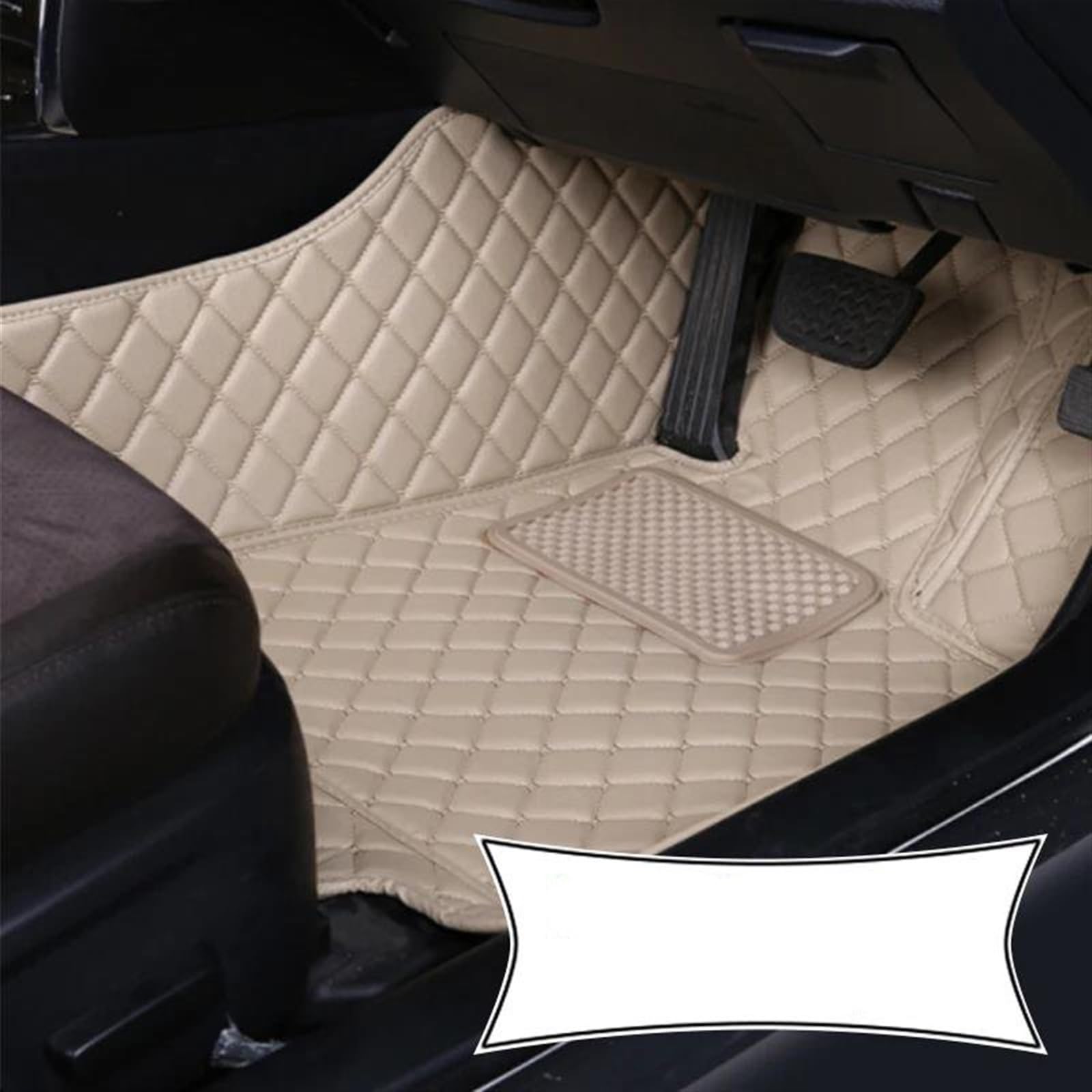 Die Autofussmatte Für Hyundai Für Veloster 2011 2012 2013 2014 2015 RHD Teppiche Auto Fußmatten Schützen Zubehör Dekor Teppiche Auto Fußmatten(1pcs-beige) von DZST