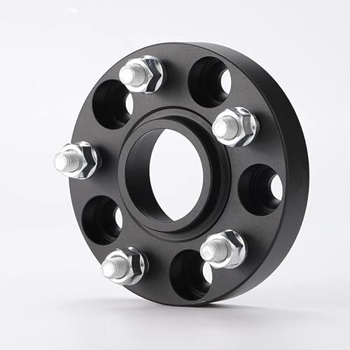 Spurverbreiterung Spurplatten 1 Stück PCD 5x114,3 CB 60,1mm Rad Spacer Adapter Für Lexus ES GS HS IST LS NX RC RX SC Für Toyota Für Camry Für RAV4 Lochkreisadapter(1PC 25mm black) von DZST