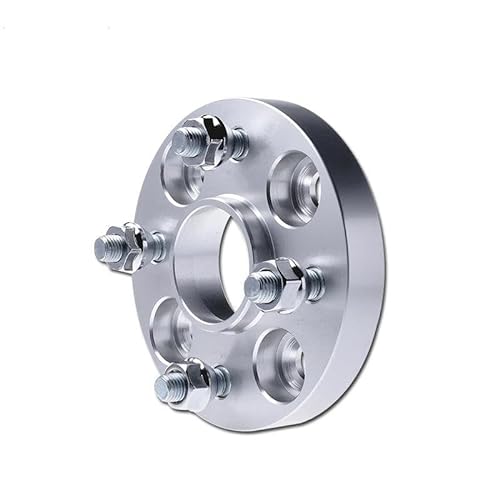 Spurverbreiterung Spurplatten 2 Stück (1 Paar) Für Toyota Für Avanza Für Starlet 4x114,3 CB 60,1 Mm Spurverbreiterung Aus Geschmiedetem Aluminium Eloxiert Lochkreisadapter(2PC silver-25mm) von DZST