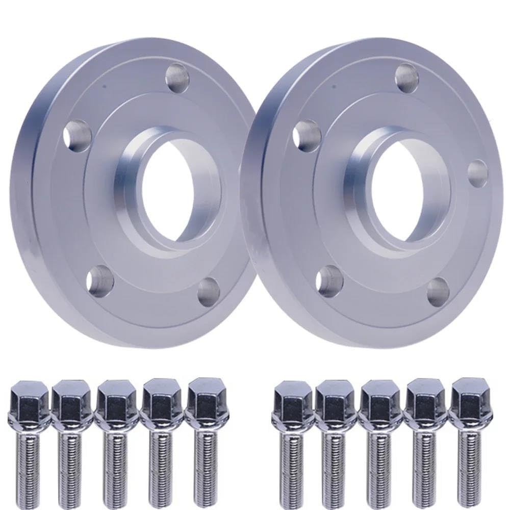 Spurverbreiterung Spurplatten 2 Stück T6-7075 15/20 Mm 5 X 112 66,6 Hub-Centric-Radabstandshalter Mit Verlängerten Radschrauben Für Mercedes Für Benz Lochkreisadapter(2PCS 6061 15mm) von DZST