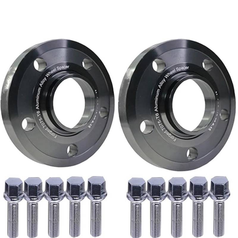 Spurverbreiterung Spurplatten 2 Stück T6-7075 15/20 Mm 5 X 112 66,6 Hub-Centric-Radabstandshalter Mit Verlängerten Radschrauben Für Mercedes Für Benz Lochkreisadapter(2PCS 7075 20mm) von DZST