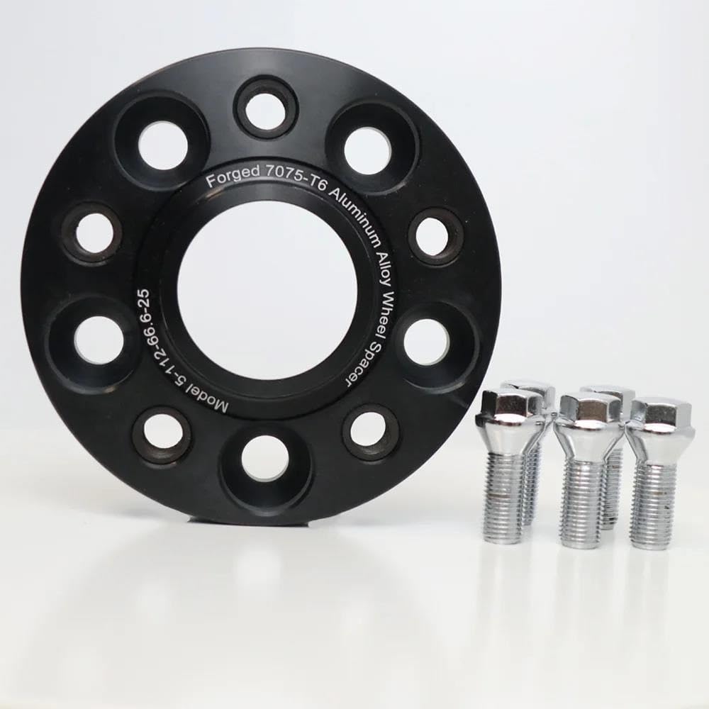 Spurverbreiterung Spurplatten 4 Stücke Rad Spacer Adapter Erweiterung 5x112 Hubcentric 66,6 M14X 1,5 Mutter Aluminium Für Mercedes Für Benz Auto Separadores Lochkreisadapter(4pcs Spacer 25mm) von DZST