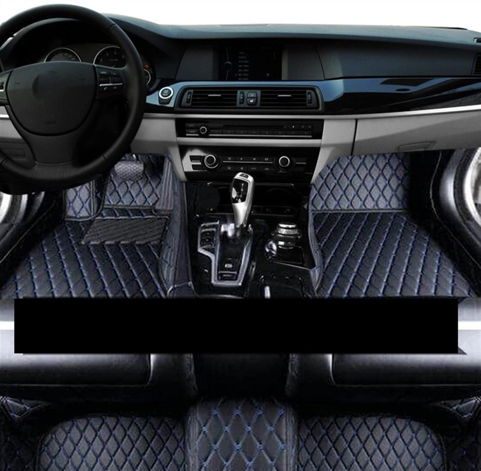 Auto-Fußmatten Für Toyota Für FJ Cruiser XJ10 2007 2008 2009 2010 2011 2012 2013 2014-2022 Auto Fußmatten Fussmatten Auto (Color : Schwarz Blau) von DZSTAIYOUSM