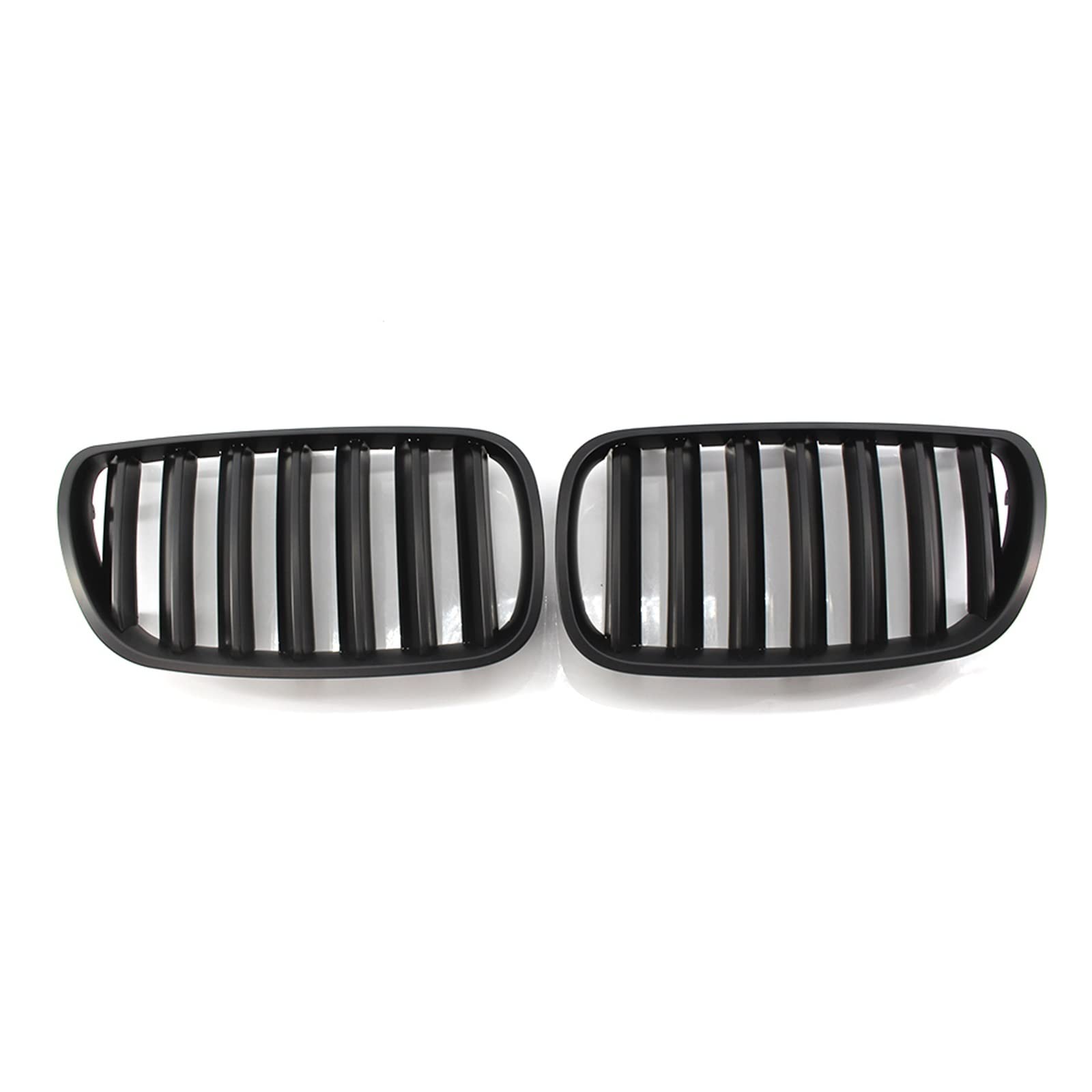 KüHlergrill 2 Stücke Auto Front Niere Grills Haube Grill Für X3 E83 2007-2010 Zierleiste Kompatibel(Matte Black) von DZSTBUJIY