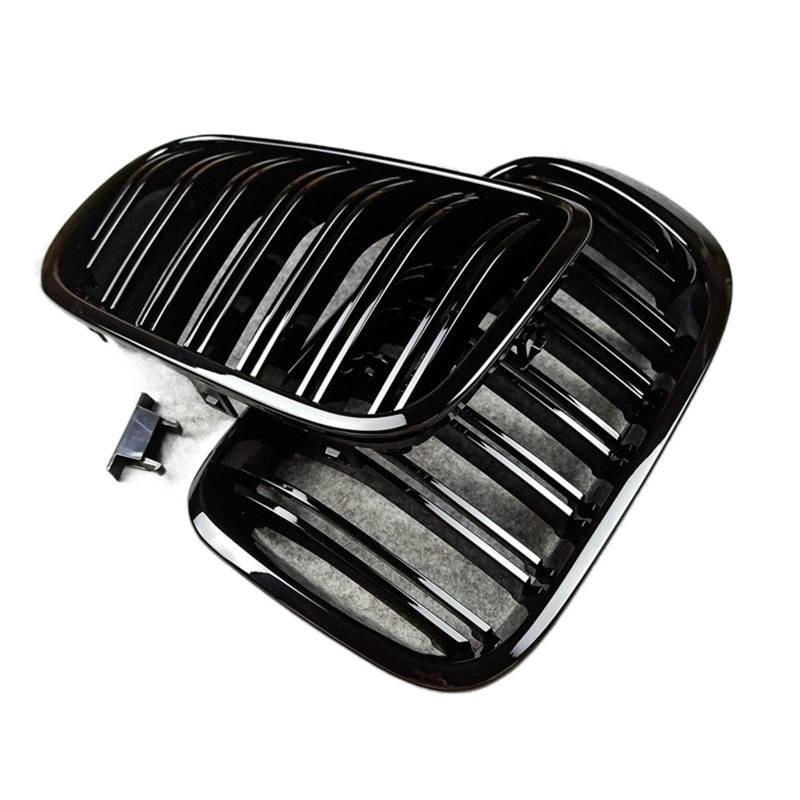 KüHlergrill ABS Racing Grill Für X3 F25 X4 F26 2014-2018 Frontstoßstange Nierengrill Zierleiste Kompatibel(Balck X3) von DZSTBUJIY