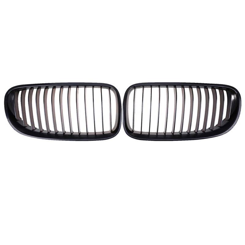 KüHlergrill Frontstoßstange Nierengitter Grill Single Dual Lamelle Für 3er 2010–2014 Zierleiste Kompatibel(Type1 Matte) von DZSTBUJIY