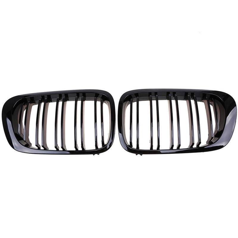 KüHlergrill Frontstoßstange Nierengitter Racing Grill Für 3er Serie Für E46 1998–2003 Zierleiste Kompatibel(Kidney Grille 1) von DZSTBUJIY