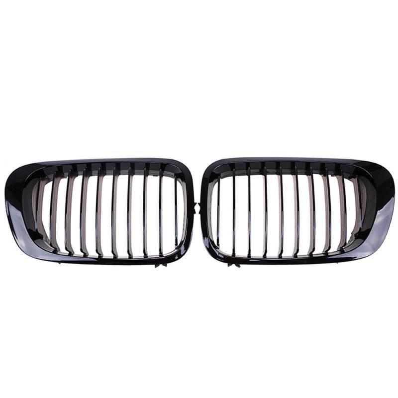 KüHlergrill Frontstoßstange Nierengitter Racing Grill Für 3er Serie Für E46 1998–2003 Zierleiste Kompatibel(Kidney Grille 3) von DZSTBUJIY