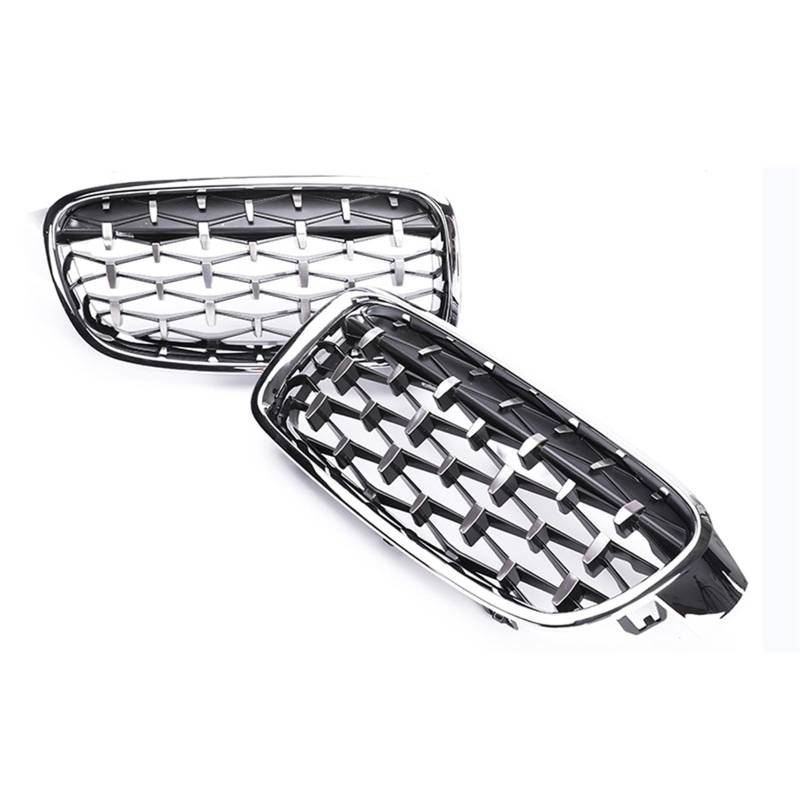 KüHlergrill Frontstoßstangen-Nierengrill Für 3er Für F30 F31 F35 2012–2019 Diamantgrill Zierleiste Kompatibel(All Chrome) von DZSTBUJIY