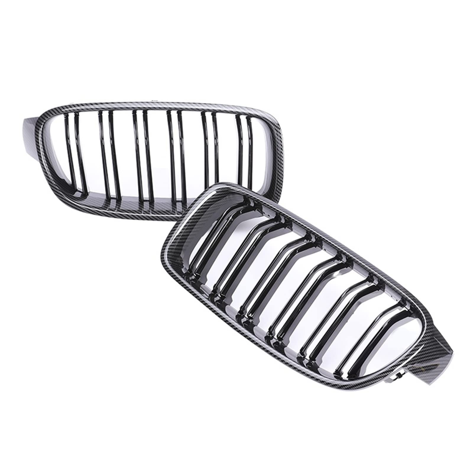 KüHlergrill Unterer Grill Vorderer Grill Nierengrill Für 3er-Serie Für F30 F31 F35 2012–2018 Zierleiste Kompatibel(Kohlefaser) von DZSTBUJIY