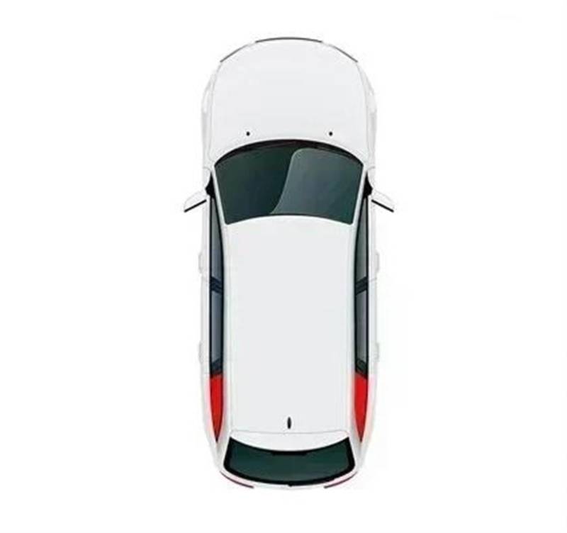 Sonnenblende Autofenster Sonnenschutz Für Ford Für Explorer U502 2011-2019 5. Generation SUV Vorhangnetz Frontscheibenrahmenvorhang Auto Sonnenshutz(2PCS SIDE) von DZSTBUJIY