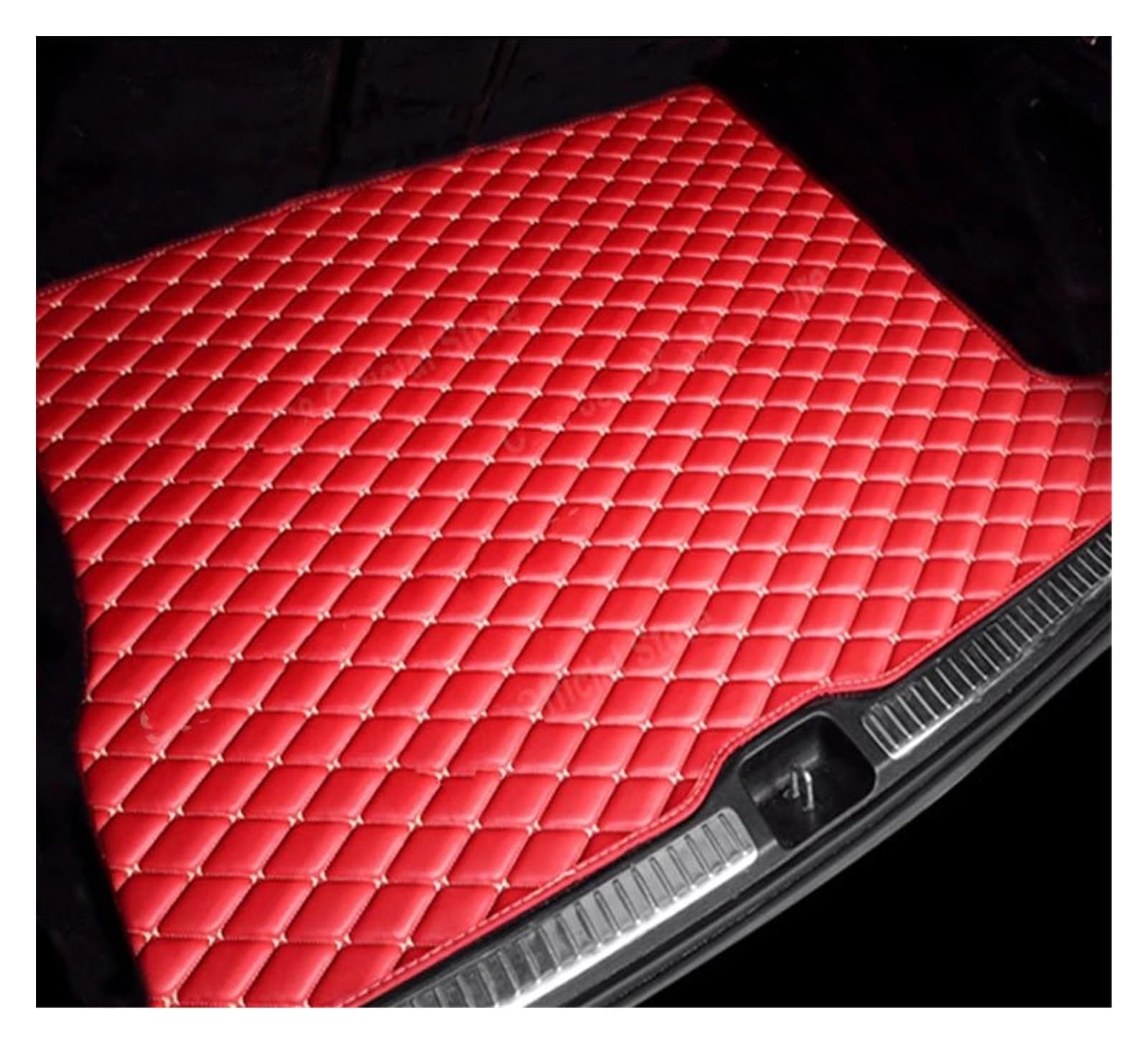 Kofferraum Schutzmatte Kofferraum Matte Für Z4 E89 2009~2016 2 Sitz Leder wasserdichte Schutz Auto Stamm Lagerung Pad Innen Teile Auto Zubehör Kofferraummatte(Racing Red) von DZSUNLOHJ