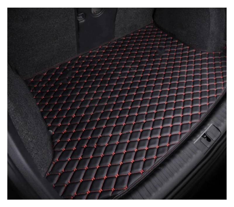 Auto Hinten Stamm Matten Für Toyota Für RAV4 Für Vanguard XA30 2006~2012 wasserdichte Schutz Pad Auto Matten Auto Zubehör Kofferraummatte Kofferraumschutz Matte(Schwarz Rot,Halbpack) von DZSYANJIASM