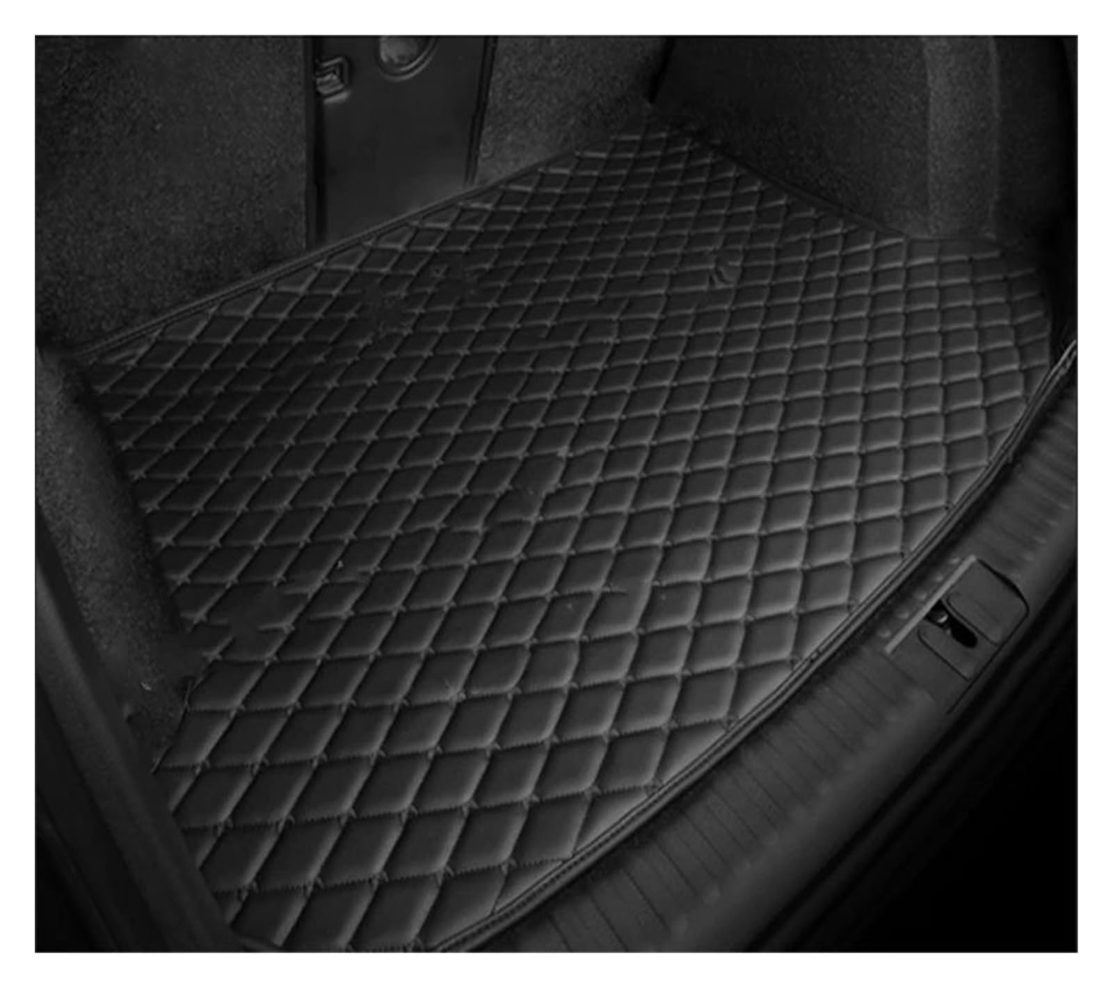 Auto Matte Für VW Für Passat B7 2010~2014 wasserdichte Schutz Pads Auto Kofferraum Matte Kofferraum Fenster Pad Auto Zubehör Kofferraummatte Kofferraumschutz Matte(Schwarz,Halbpack) von DZSYANJIASM