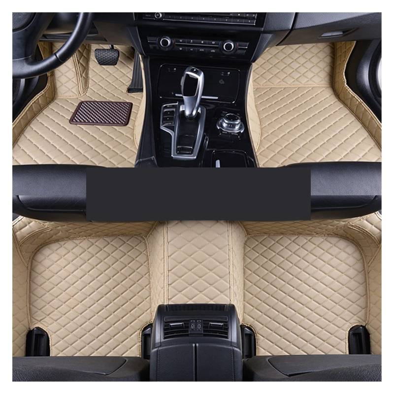 Auto Matten Auto-Fußmatten Für Infiniti Für Q50 2014 2015 Teppiche Wasserdicht Benutzerdefinierte Innenausstattung Fußmatten Auto Protect Pedale Pads Auto Fussmatten(Beige) von DZSYANJIASM