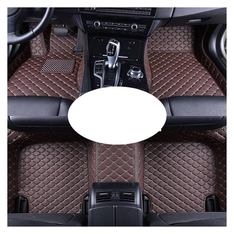 Auto Matten Auto-Fußmatten Für Mitsubishi Für Outlander 5 Sitze 2019 2018 2017 2016 2015 2014 2013 Auto-Innenteppiche Zubehör Auto Fussmatten(LHD(3pcs) Coffee) von DZSYANJIASM