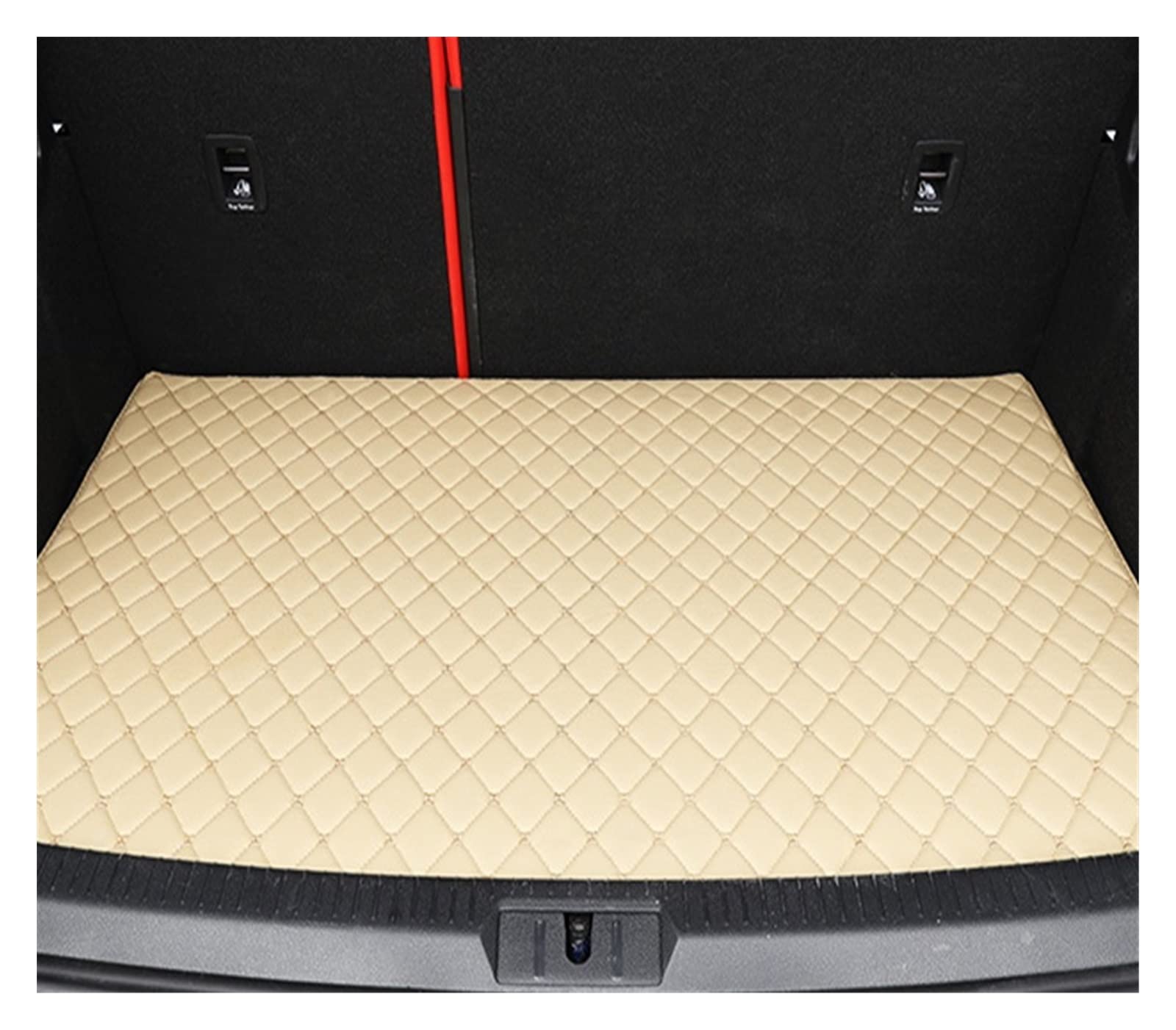 Auto Matten Auto-Fußmatten Für X6 Für F16 2015 2016 2017 2018 2019 Auto-Fußpolster Autoteppichabdeckung Innenzubehör Auto Fussmatten(Trunk-LIGHE BEIGE) von DZSYANJIASM