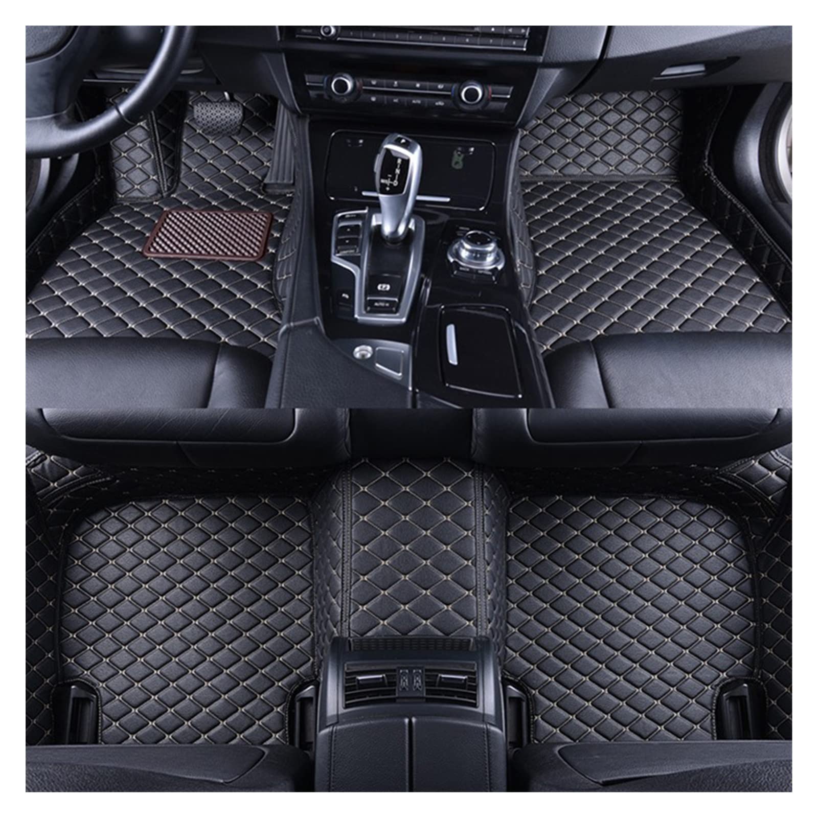 Auto Matten Für Toyota Für Fortuner 2015 2014 2013 2012 2011 2010 2009 2008 2007 2006 (7 Sitze) Auto Fußmatten Autozubehör Teppiche Styling Auto Fussmatten(LHD(4pcs) bk beige) von DZSYANJIASM