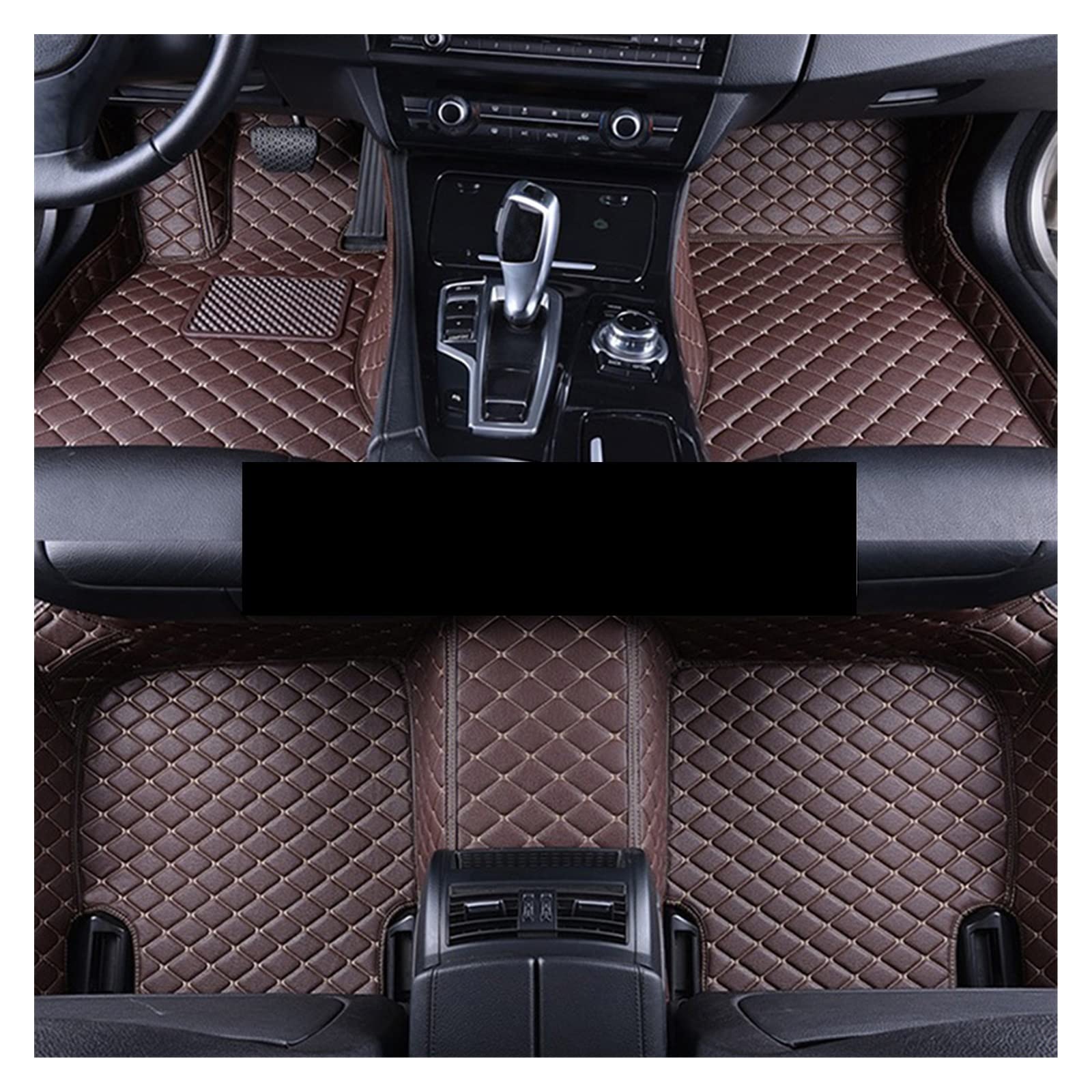 Auto Matten Für Volvo Für C40 2023 2022 Auto Fußmatten Auto Styling Custom Fußmatten Teppiche Produkte Teil Pad Autos Auto Fussmatten(LHD 3pcs Coffee) von DZSYANJIASM