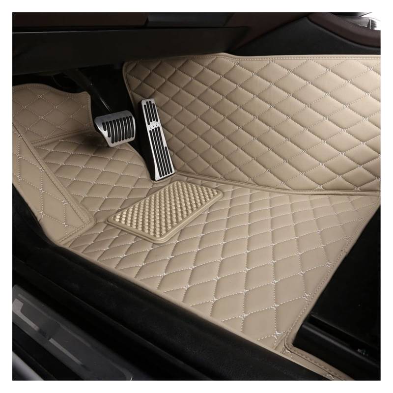 Auto Matten Luxusleder 3D-Innenraumteile Automatten Mit Taschen Bodenteppich Teppiche Für Dodge for Ram 1500 2013-2015 Zubehör Auto Fussmatten(1 Seat3) von DZSYANJIASM