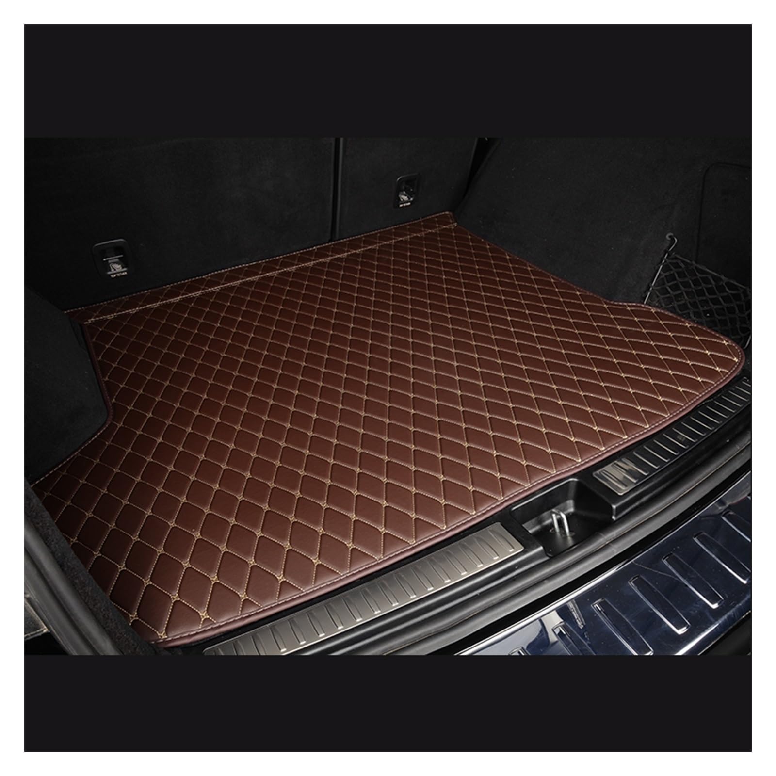 Custom Car Boot Teppich Fit Für GMC Für Yukon XL 2021 2022 2023 Auto Zubehör Cargo-Liner Pads Auto Stamm Matten Kofferraummatte Kofferraumschutz Matte(Kaffee) von DZSYANJIASM