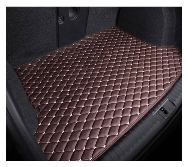 Kofferraummatte Für Acura MDX YD3 2014~2016, wasserdichte Schutzpolster, Auto-Innenraum-Fenster-Pad, Tank-Organizer-Matte, Autozubehör Kofferraummatte Kofferraumschutz Matte(D Brown,Halbpack) von DZSYANJIASM