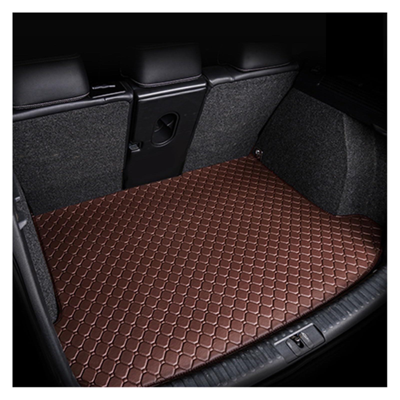 Leder-Kofferraummatte Für Cadillac SRX 2010–2016 Laderaummatte Zubehör Für Den Innenbereich des Kofferraums Kofferraummatte Kofferraumschutz Matte(Kaffee,1pc) von DZSYANJIASM