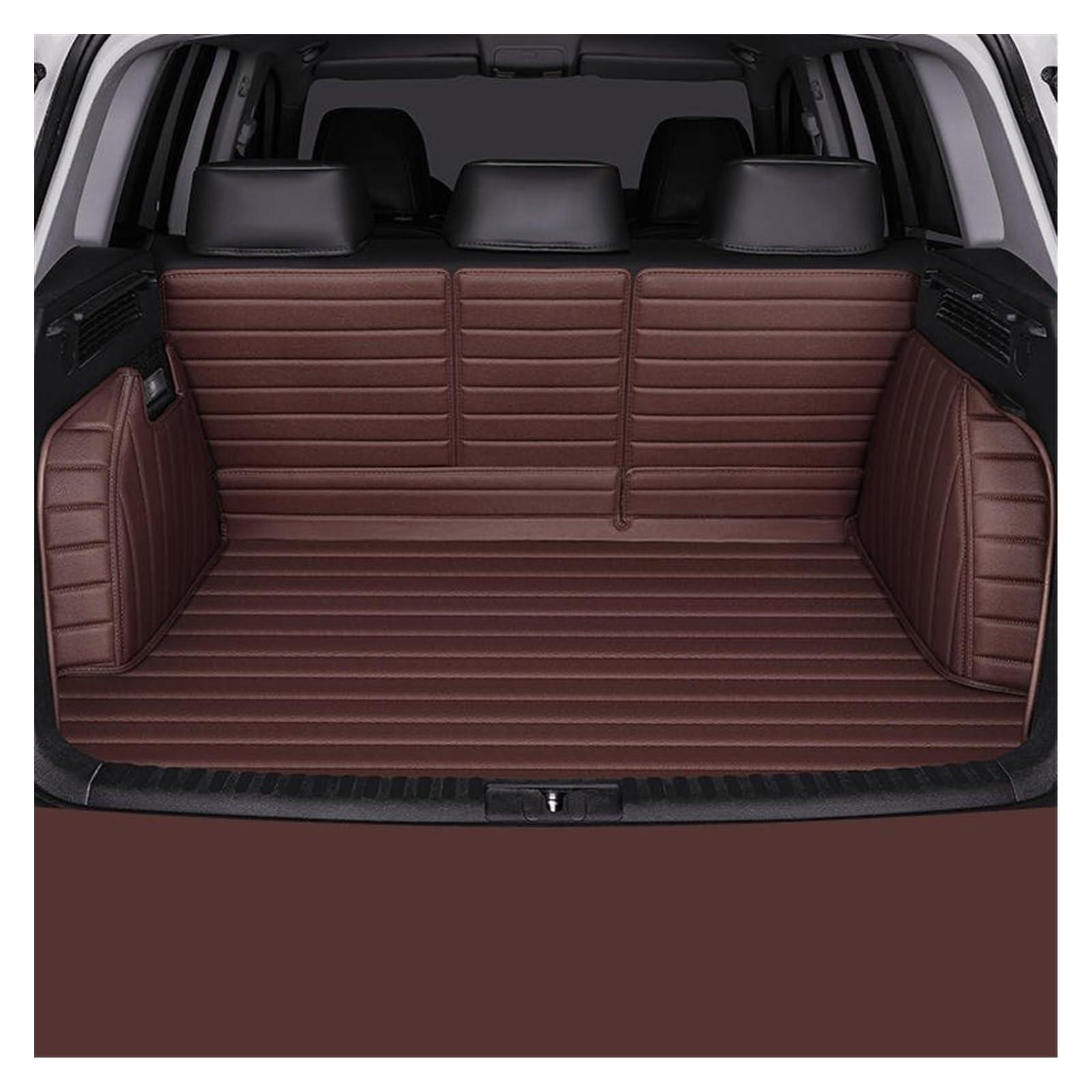 Luxus Kofferraum Matte Für Subaru Für Forester 2008~2012 360 ° Volle Abdeckung Center Zubehör Innen Leder Kofferraummatte Kofferraumschutz Matte(Kaffee) von DZSYANJIASM