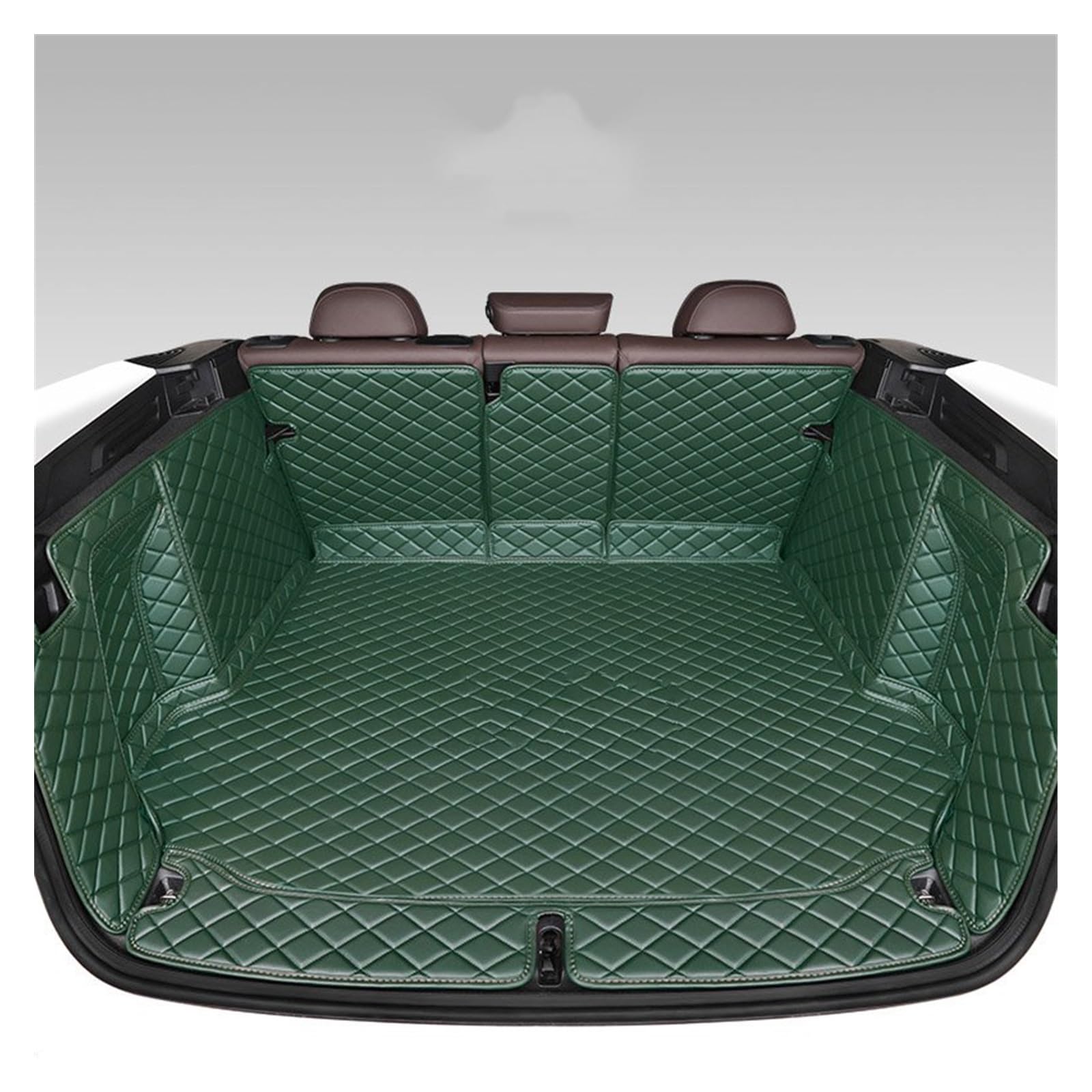 Maßgeschneiderte Leder-Kofferraummatten Für Suzuki Für Swift 2005 2006 2007 2008 2009 2010 2011 2012 2013 2018 Cargo Mat Zubehör Kofferraummatte Kofferraumschutz Matte(Braun,1 Stück) von DZSYANJIASM