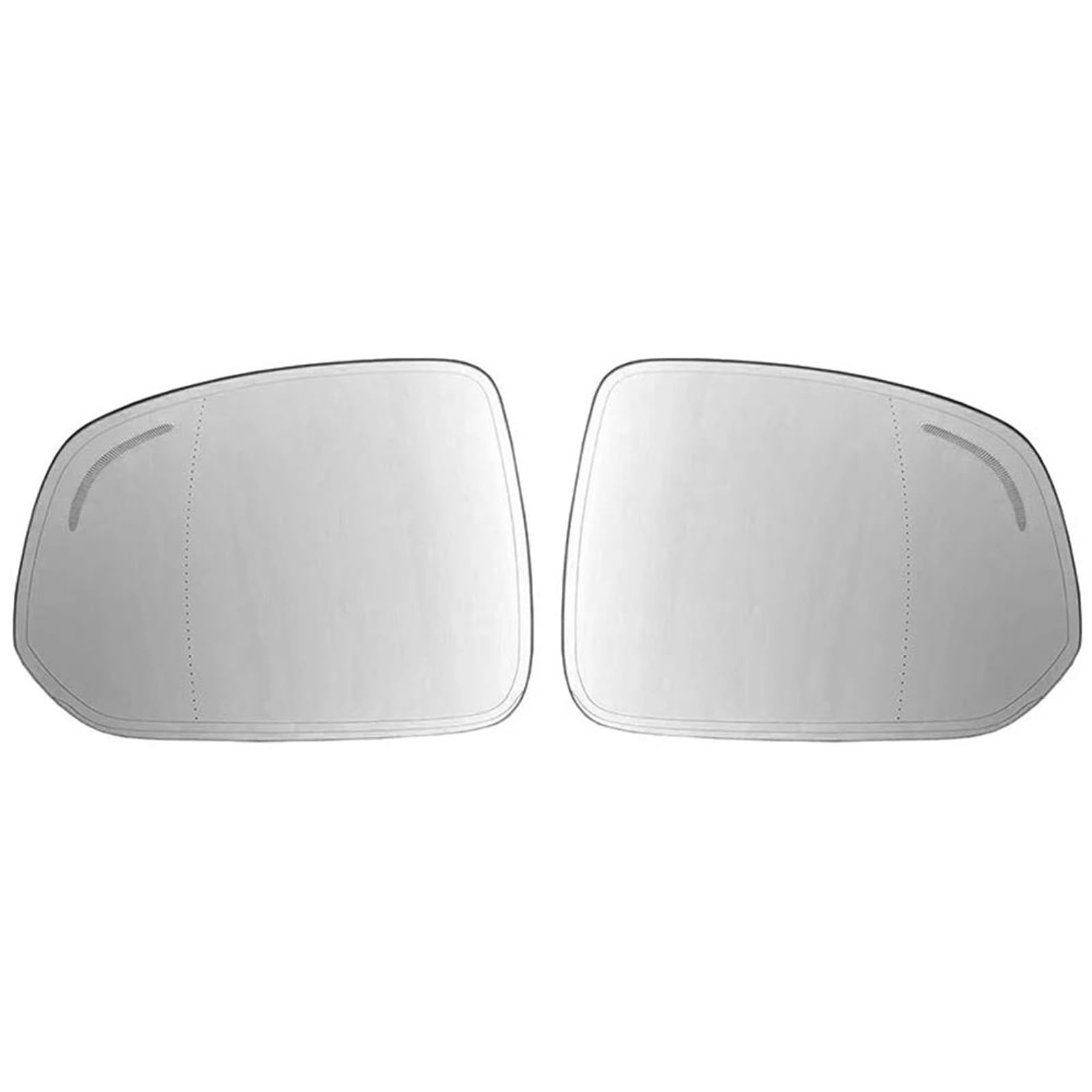 Umkehrlinse Beheizter, Klarer Rückspiegel, Seitenspiegelglas, Toter Winkel, Für VOLVO XC90 2015–2022 Ersatzspiegelglas(Left Right) von DZSYANJIASM