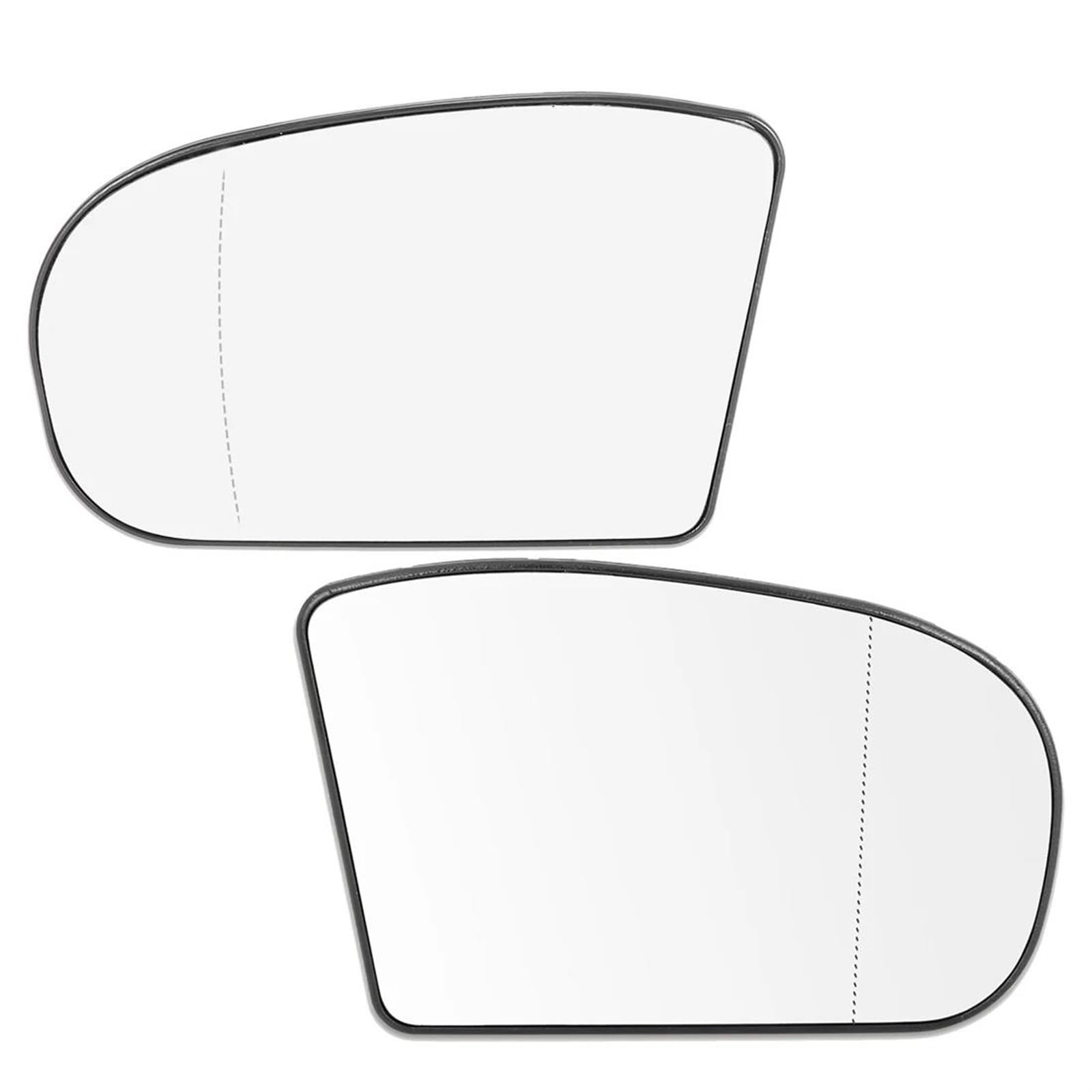 Umkehrlinse Beheiztes Seitenspiegelglas Für Benz C230 E500 E320 E55 Für AMG 03-06 Spiegelglas Mit Trägerplatte Ersatzspiegelglas(Left Right) von DZSYANJIASM