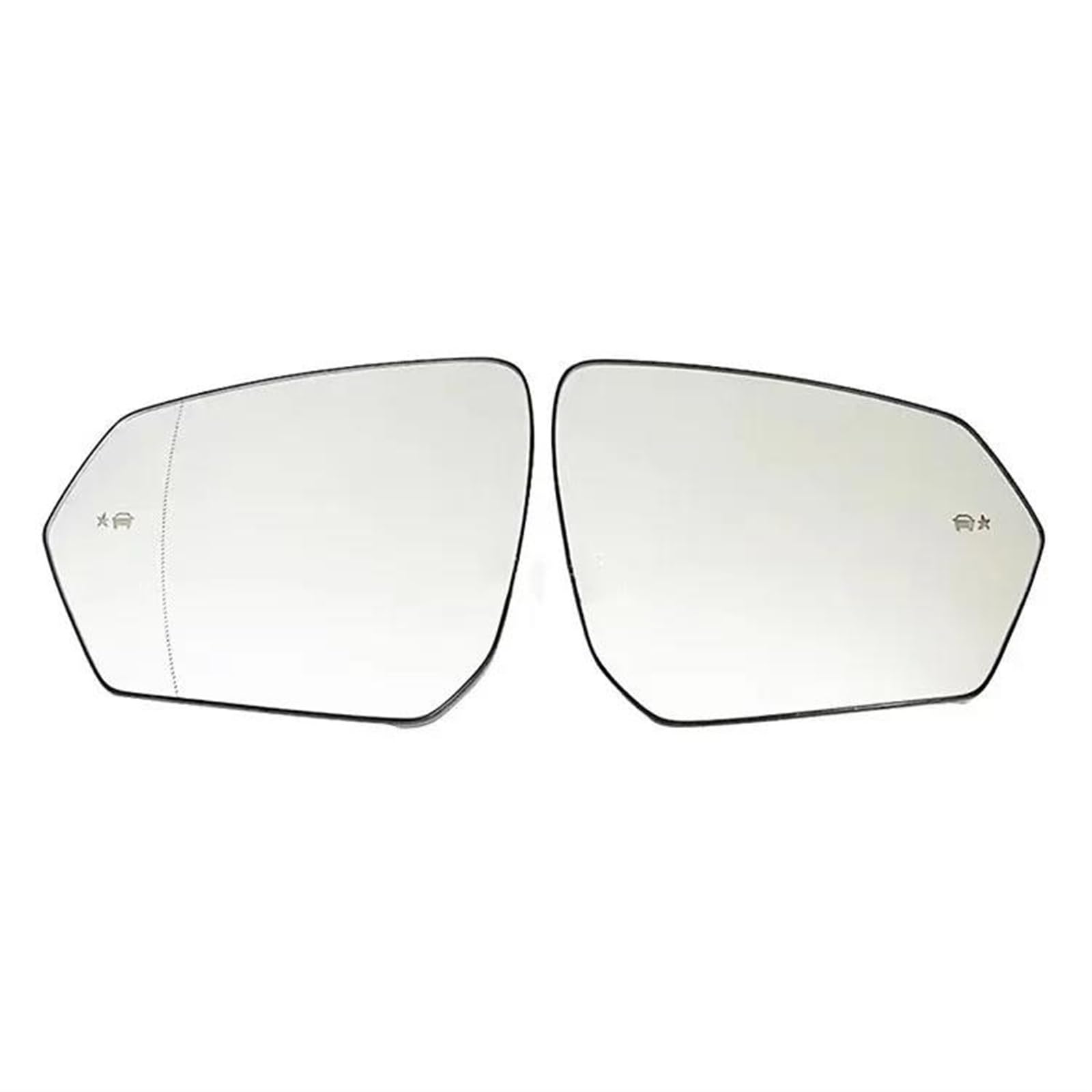 Umkehrlinse Für Chevy Für Equinox 2017-2022 Seitenspiegel Linse Türflügel Rückspiegel Weißes Glas Mit Heizung Blind Spot Ersatzspiegelglas(Left Right) von DZSYANJIASM