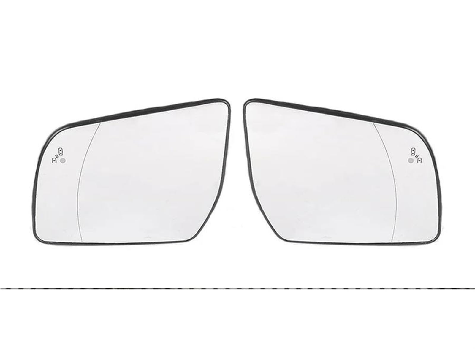 Umkehrlinse Für Ford Für Everest Für Ranger Rückspiegel Glas Außentür Seitenspiegel Objektiv Mit Heizung Blind Spot Ersatzspiegelglas(Left Right) von DZSYANJIASM