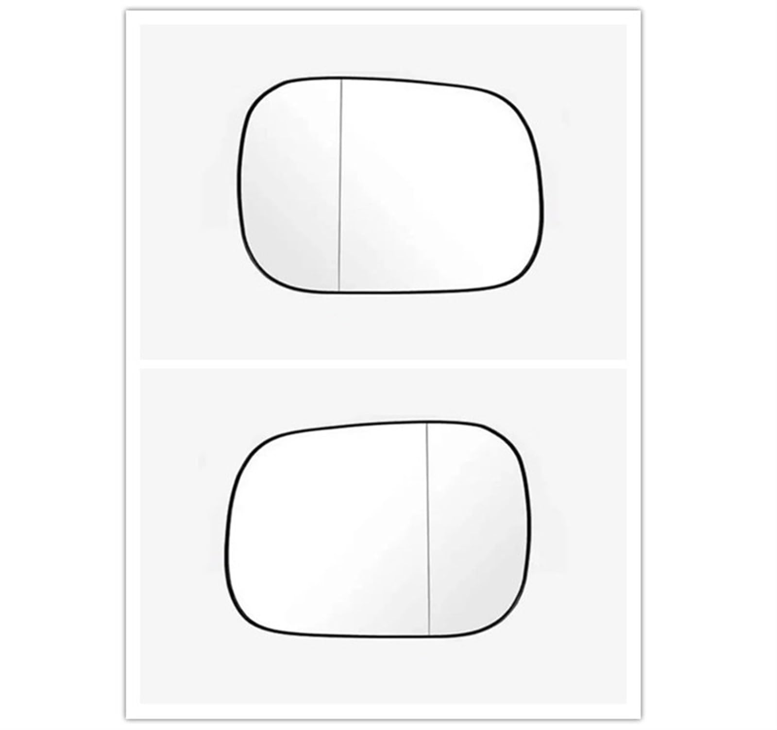 Umkehrlinse Für Toyota Für Crown 2005-2009 Auto Seite Spiegel Objektiv Rück Reflektierende Linsen Glas Mit Heizung Ersatzspiegelglas(Left Right) von DZSYANJIASM