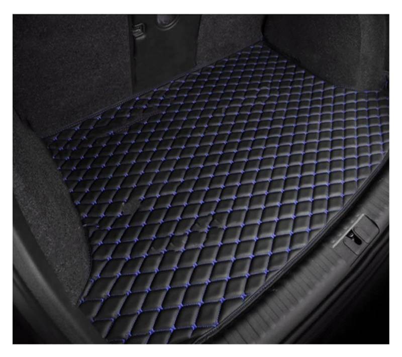 Universal Auto Stamm Matten Für Kia Für Sorento Für Gia Für MQ4 2021 2022 2023 7 Sitze Pads Leder Matte Fach Teppich Schlamm Auto Zubehör Kofferraummatte Kofferraumschutz Matte(B Blue,Halbpack) von DZSYANJIASM