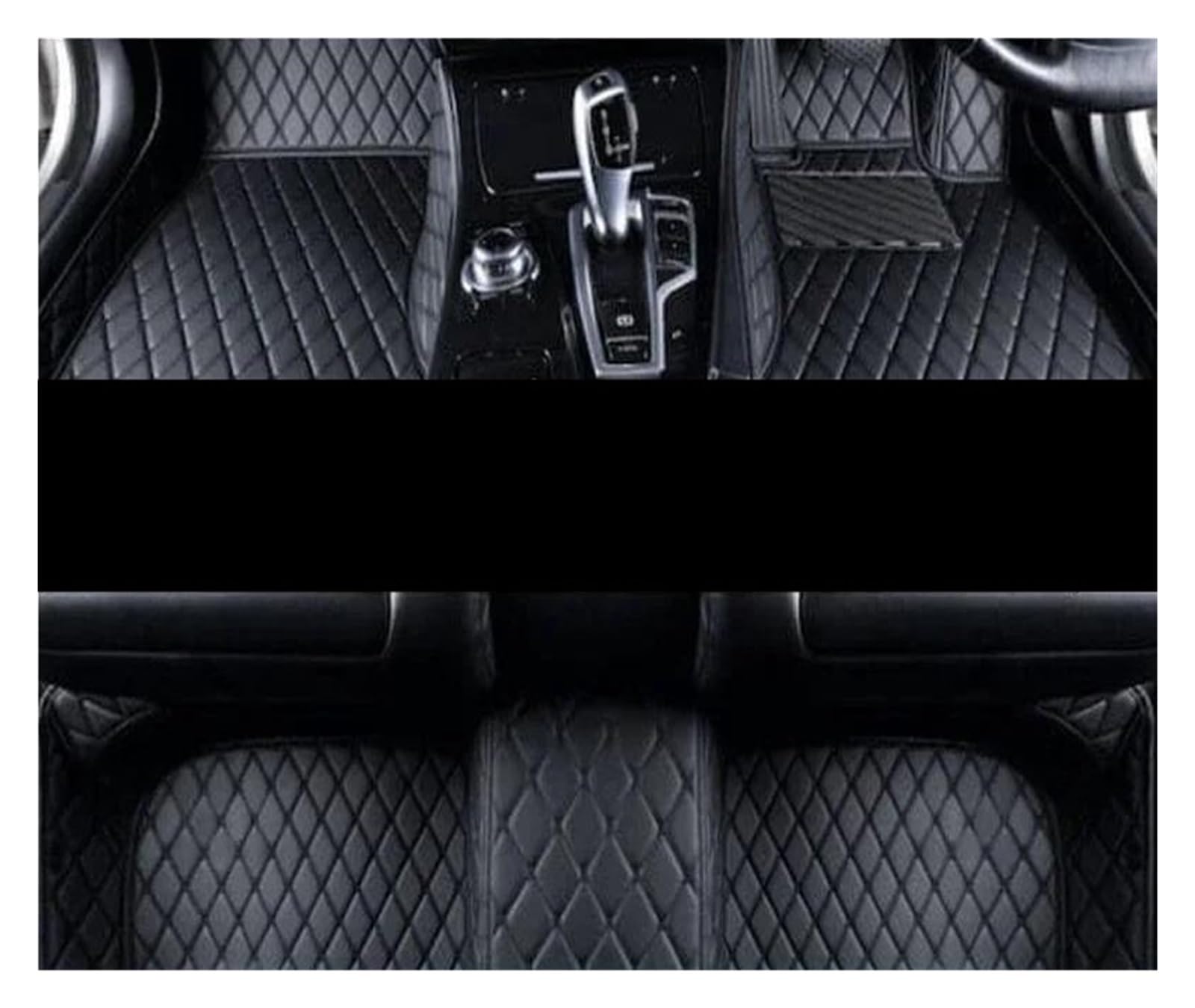 Auto Fußmatten Auto-Fußmatten für Civic 2012 2013 2014 2015 Autodekoration Lederteppiche Zubehör Stylingteile schützen wasserdicht fussmatten Auto(RHD Black) von DZSYBUIGB