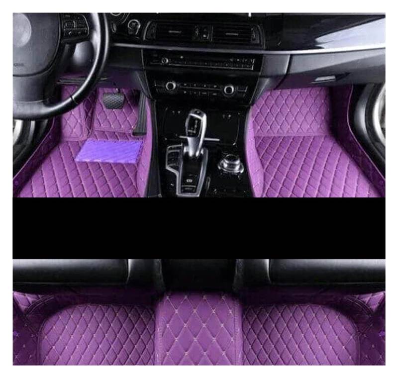 Auto Fußmatten Auto-Fußmatten für FIAT für Topolino 500 2011 2012 Auto-Innenausstattung Zubehör Benutzerdefinierte Fußmatten Produkte Ersatzteile fussmatten Auto(LHD Purple) von DZSYBUIGB