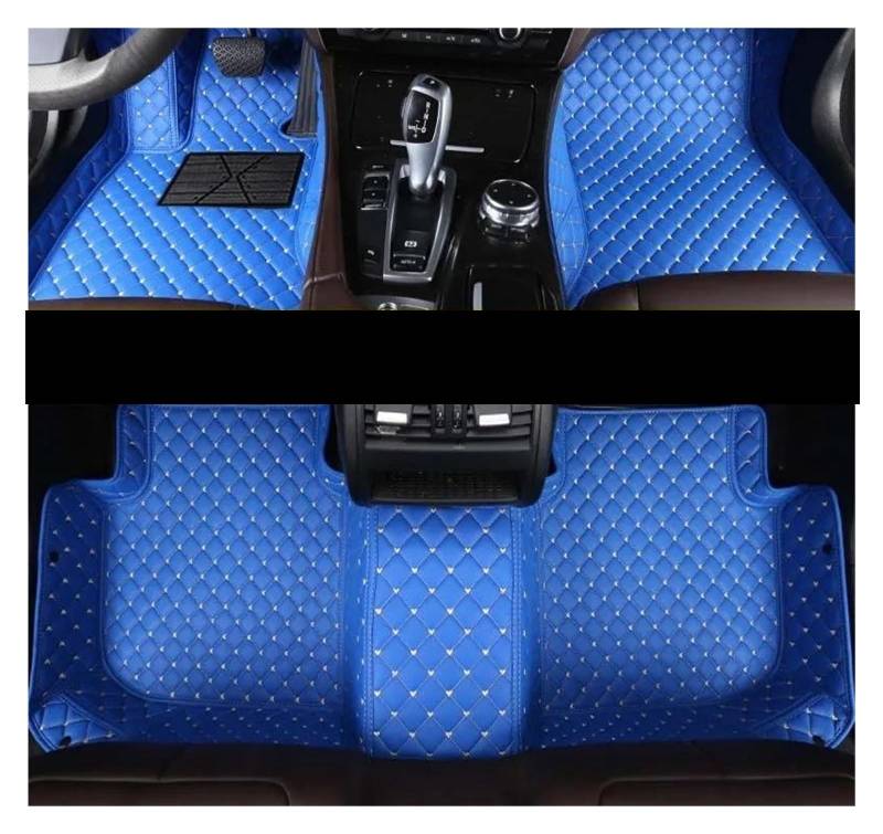 Auto Fußmatten Custom Car Fußmatten für Lexus für GS GS200t GS250 GS300 GS350 GS430 GS450h GS460 Auto Teppiche Fuß Coche Zubehör fussmatten Auto(Blau) von DZSYBUIGB