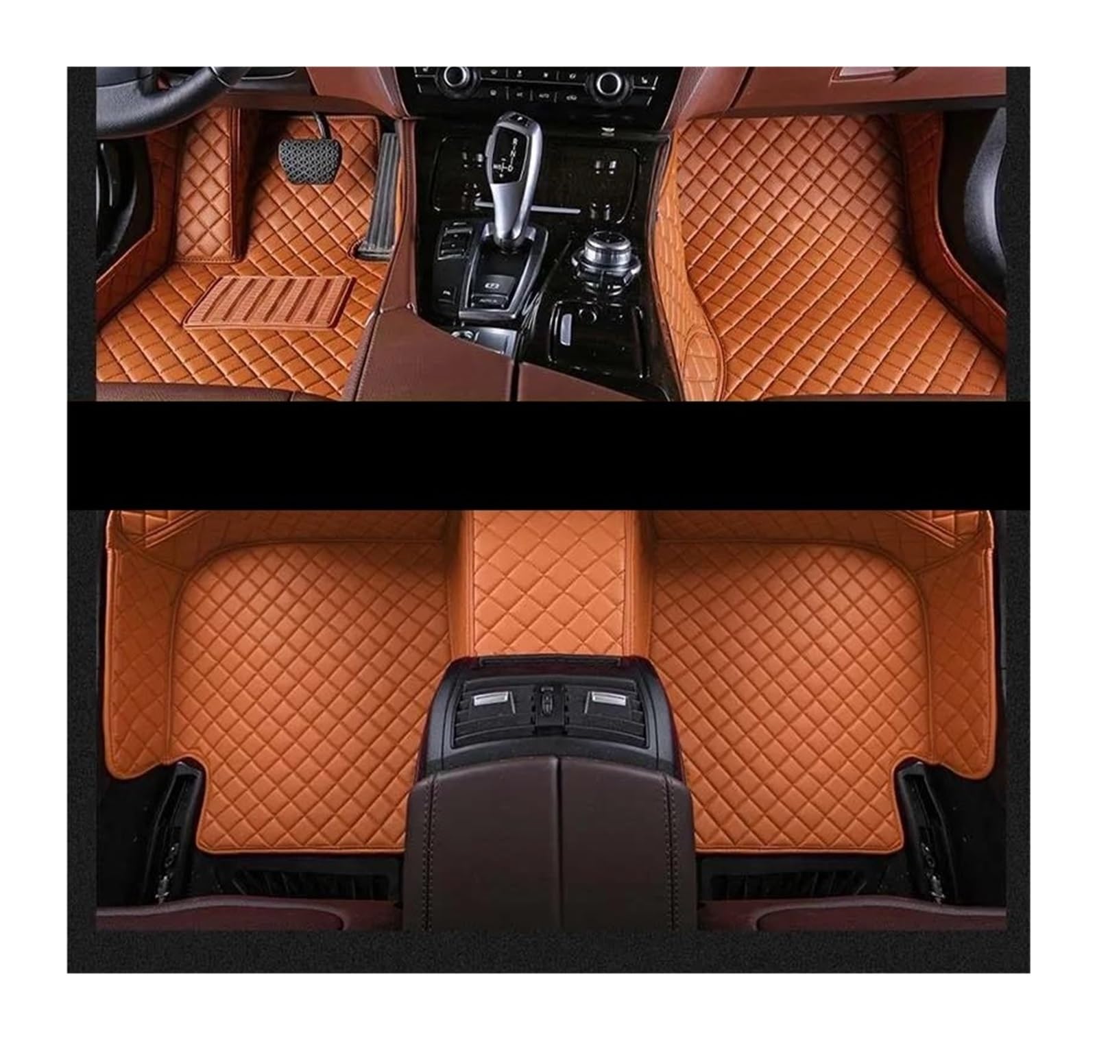 Auto Fußmatten Custom Car Fußmatten für Maserati für GranTurismo 2007-2019 Auto Teppiche Fuß Coche Zubehör fussmatten Auto(Braun) von DZSYBUIGB