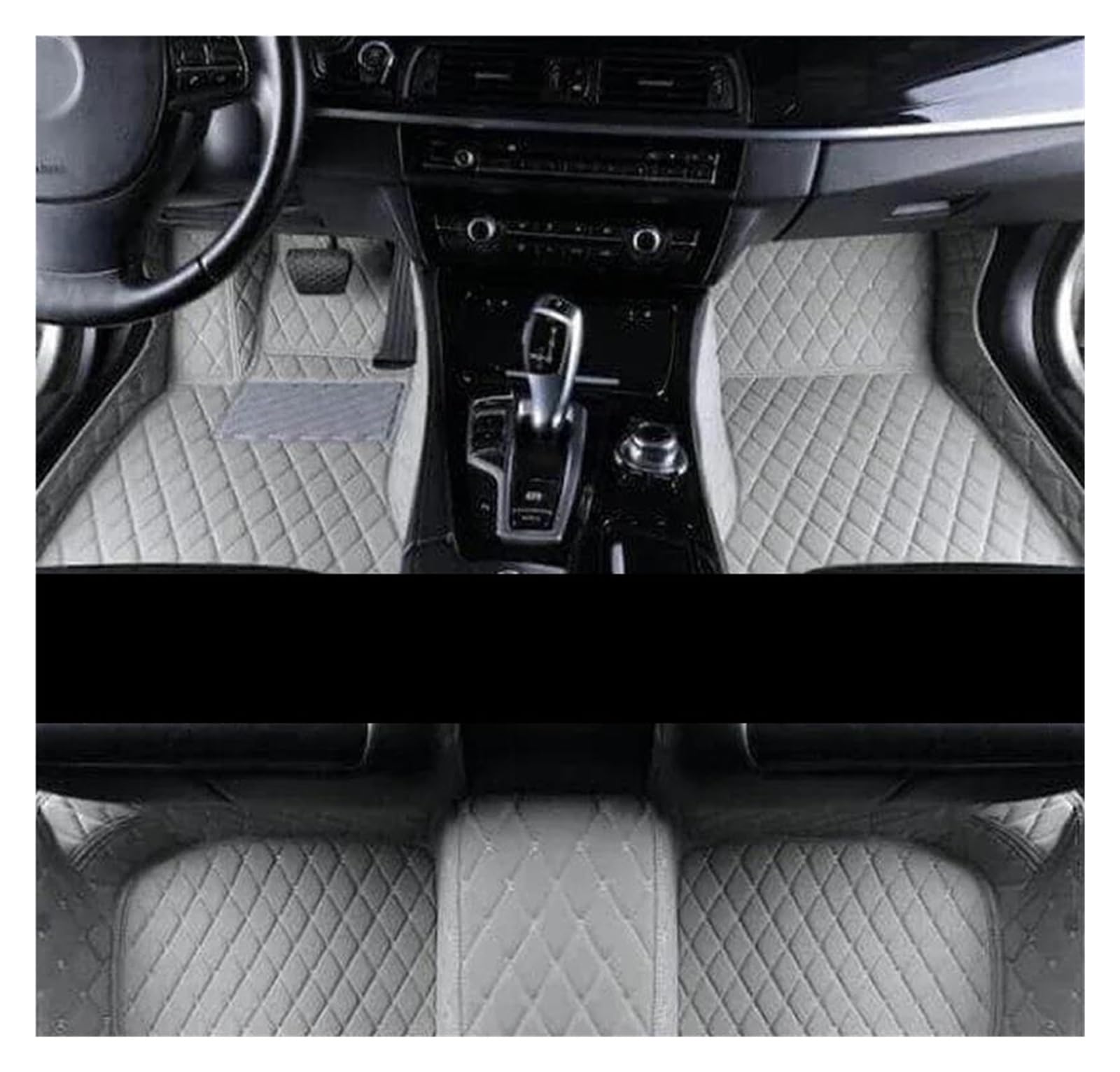 Auto Fußmatten Für Kadjar 2015 2016 2017 2018 2019 Auto-Fußmatten Teppiche Interieur Leder Styling Dekoration Teile Autozubehör fussmatten Auto(3ps Grey,LHD) von DZSYBUIGB